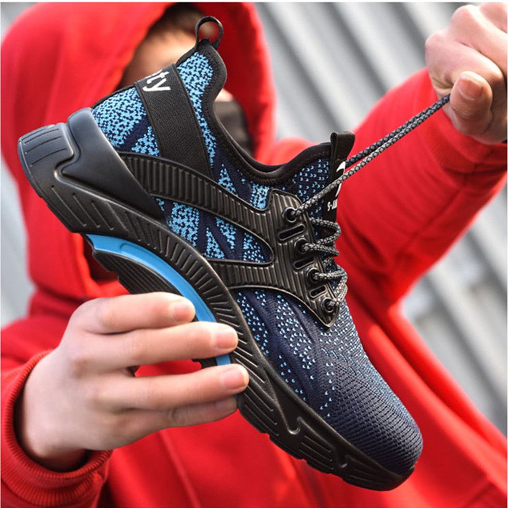 Summer Breathable Steel Toe Anti-smash And Anti-stab Light Safety Shoes
