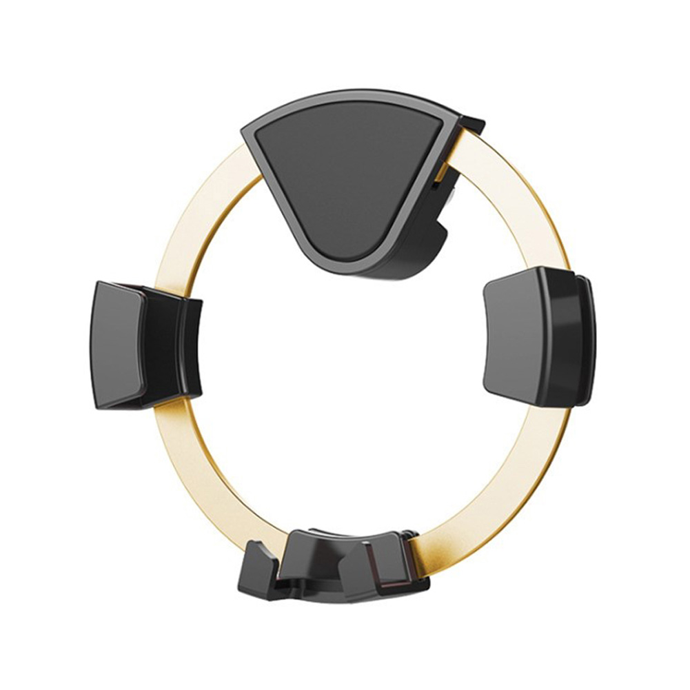 Car Bracket Navigation Alloy Solid Circular Mobile Phone Bracket Automatic Induction - Image 3