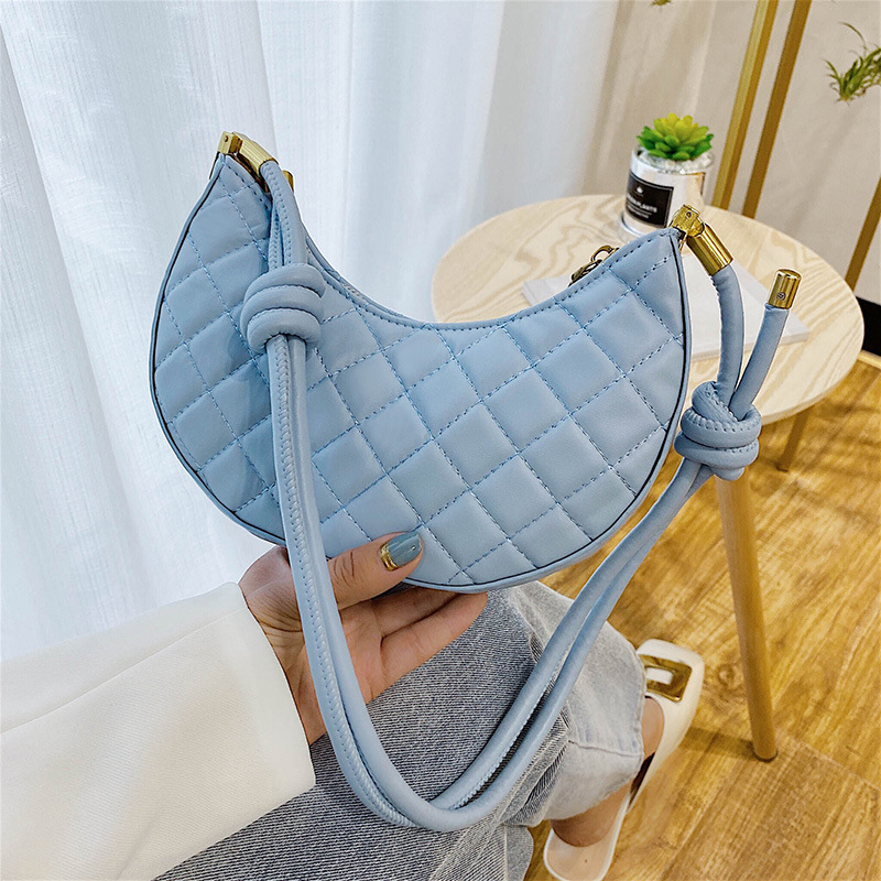 Fashion Messenger Bag All Match Women's Single Shoulder Underarm Bag Crescent Bag