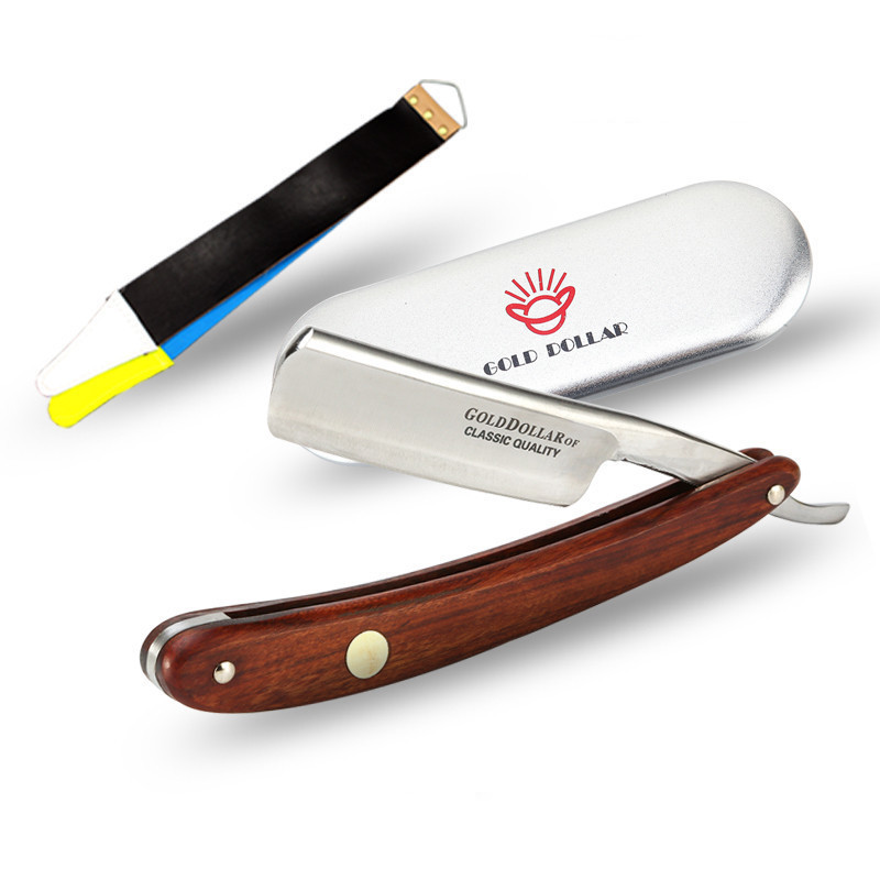 Manual Wooden Handle Vintage Razor Shaving Head