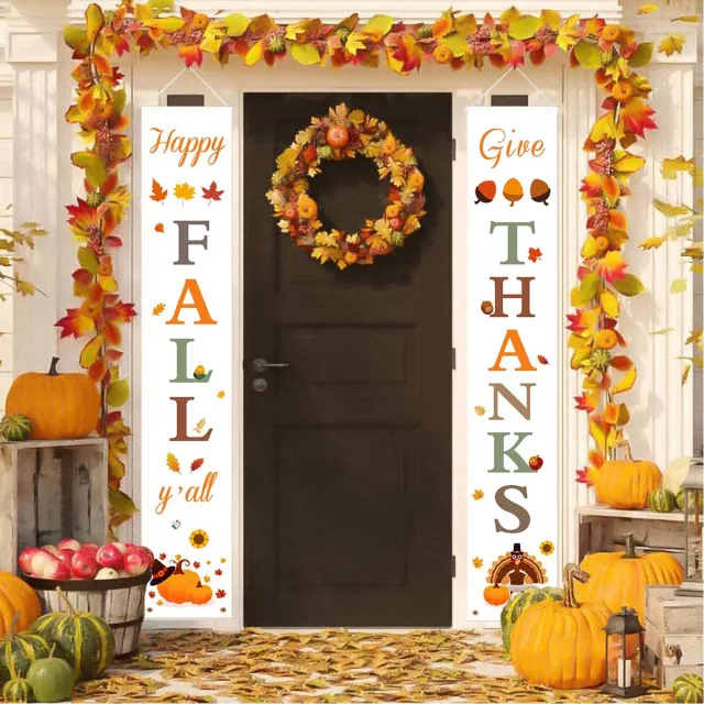 Thanksgiving Curtain Banner Background Decoration 30X180Cm - Shop at LoveMi