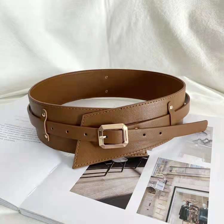 Title 1, Korean Waist Cowhide Belt A Must-have For A Coat