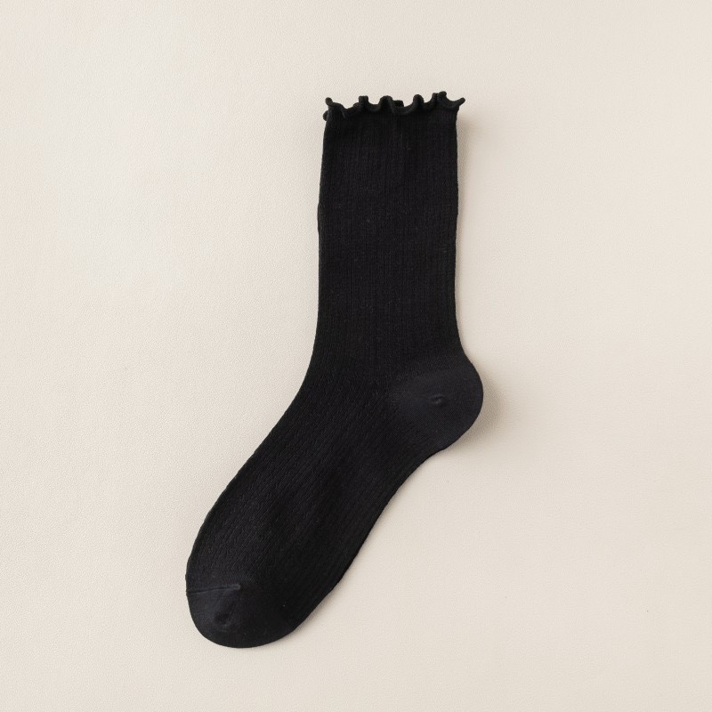 Summer Socks For Children Fungal Edge Thin Mesh Loose Mouth Stacked Breathable Middle Tube Socks thumbnail 7