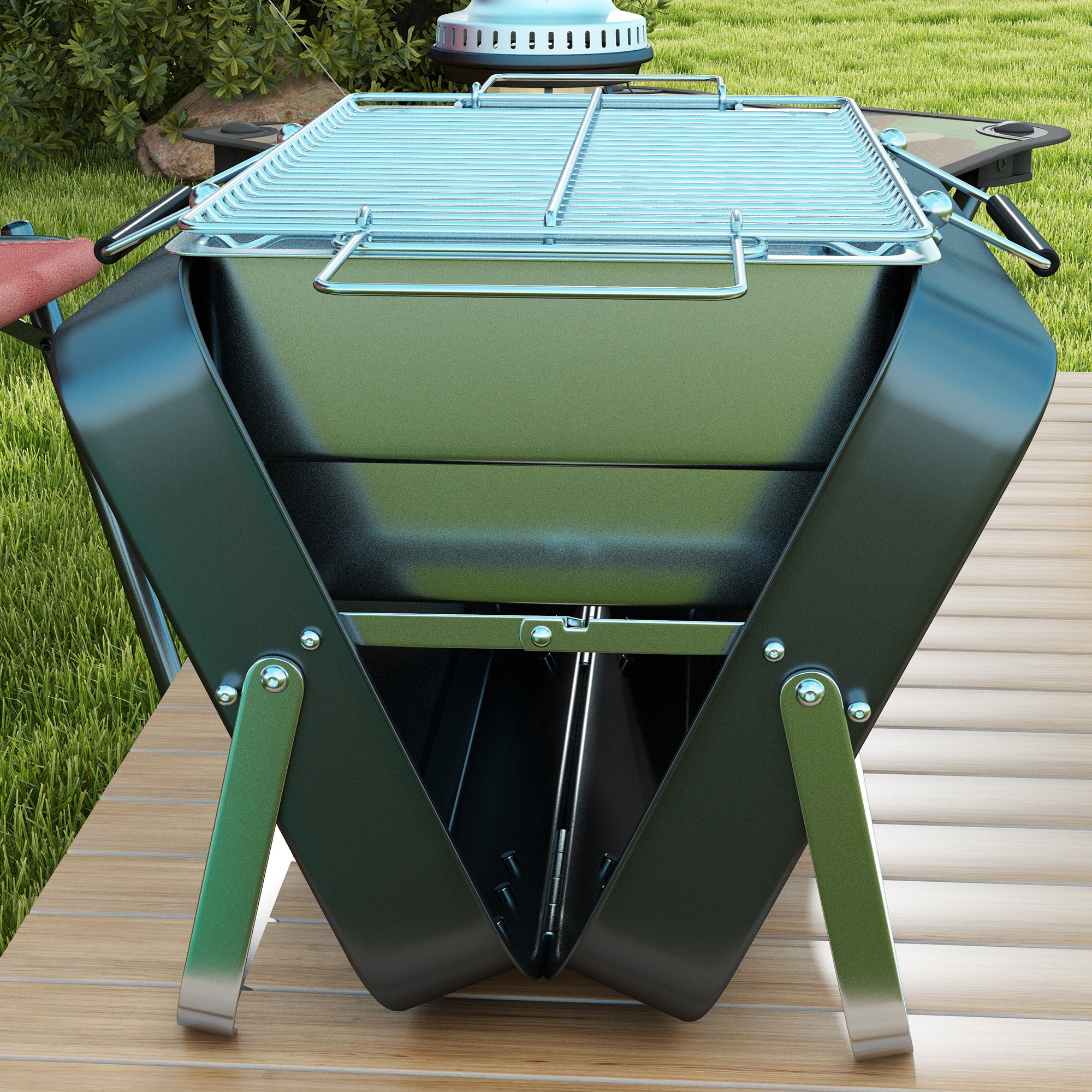Metal Portable Barbecue Grill — image 3