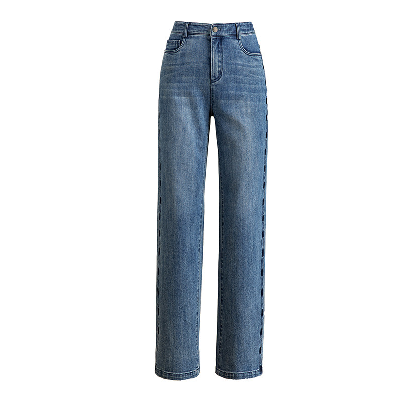 Title 3, Embroidered Loose Jeans Soft Mop