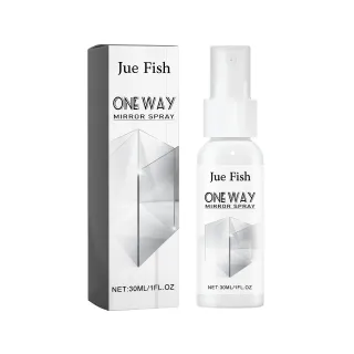 Jue-Fish Reflective One-Way Mirror Spray For Cleaning Car Rearview Mirrors And Bathroom Glass, Removing Dust, Dirt, And Water Stains