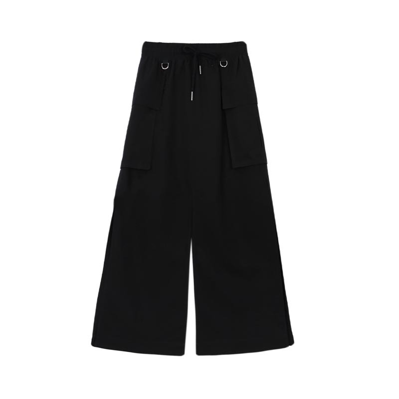 Title 4, Black High Split Skirt Womens Mid Length Summe...