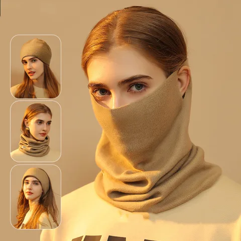 4 in 1 Face Mask Winter Faux Cashmere Scarf