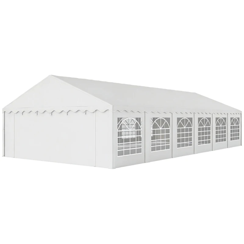 Party Tent, Outdoor Canopy Tent With Removable Sidewalls, 12 Windows For Parties, Wedding, Events, BBQ, WhiteMultiple Packages Shipped. Please Pay Attention To The Dimensions And Weight In The Details 2