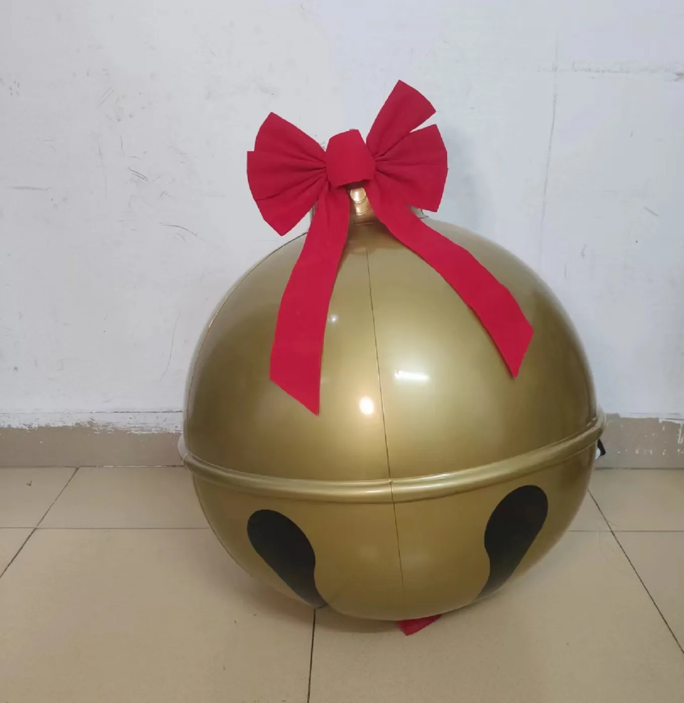 Christmas Decoration Bell Smiling Face 60cm Pvc Inflatable Balloon – image 5