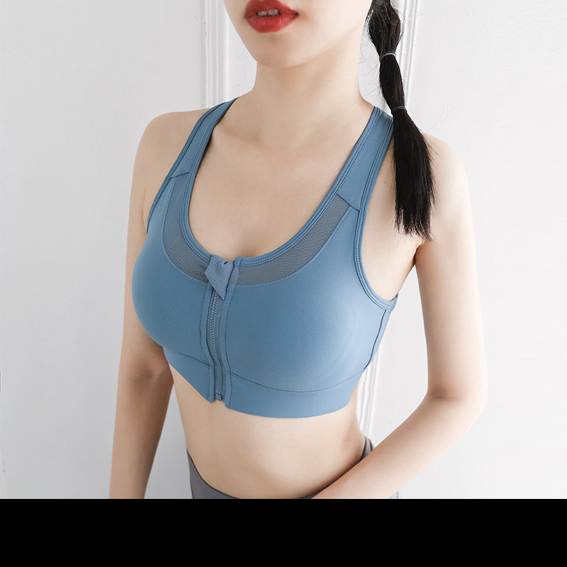 Title 2, Yoga vest style bra front zipper