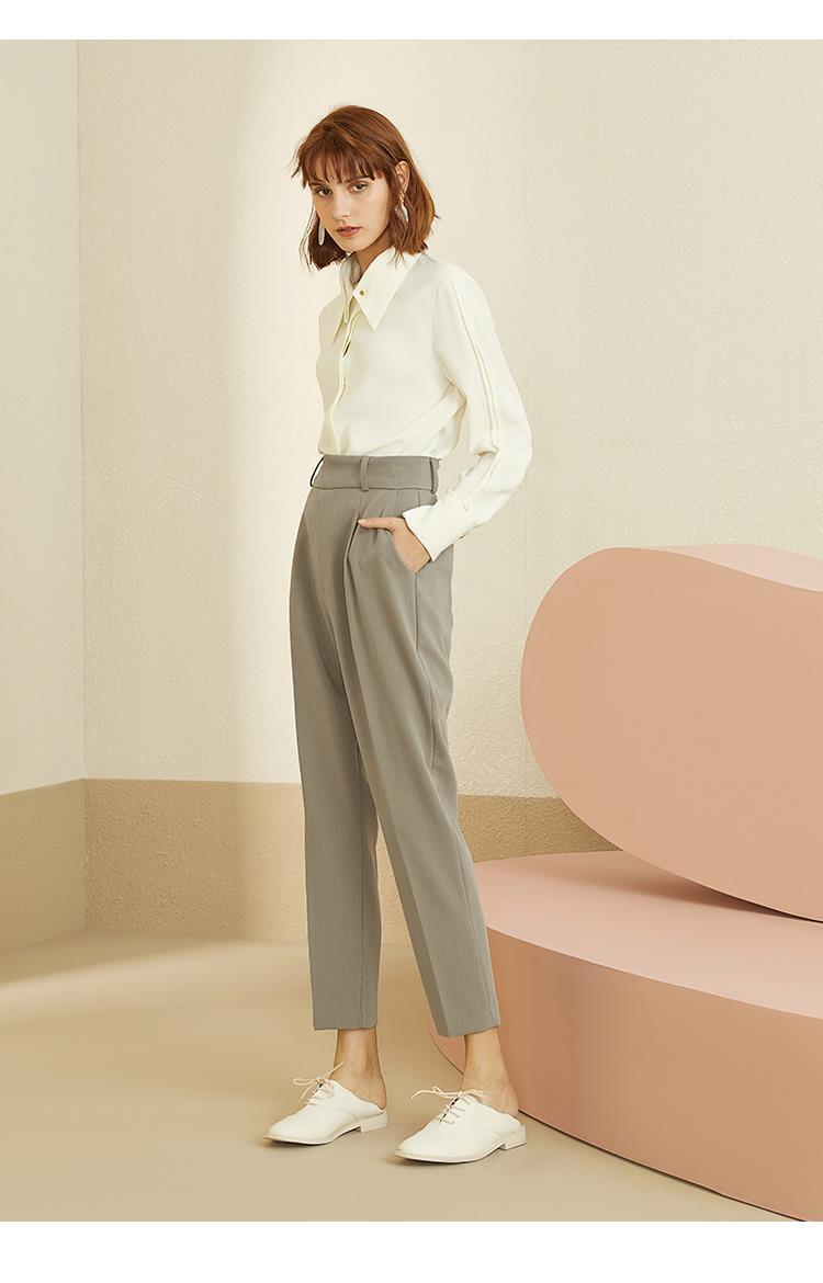 Title 4, Straight Loose Drape Tapered Casual Pants. Expe...