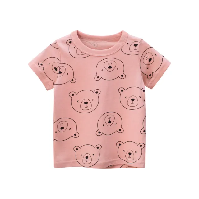 Girls Short Sleeve T shirt Baby Clothes Pink - Shop at LoveMi