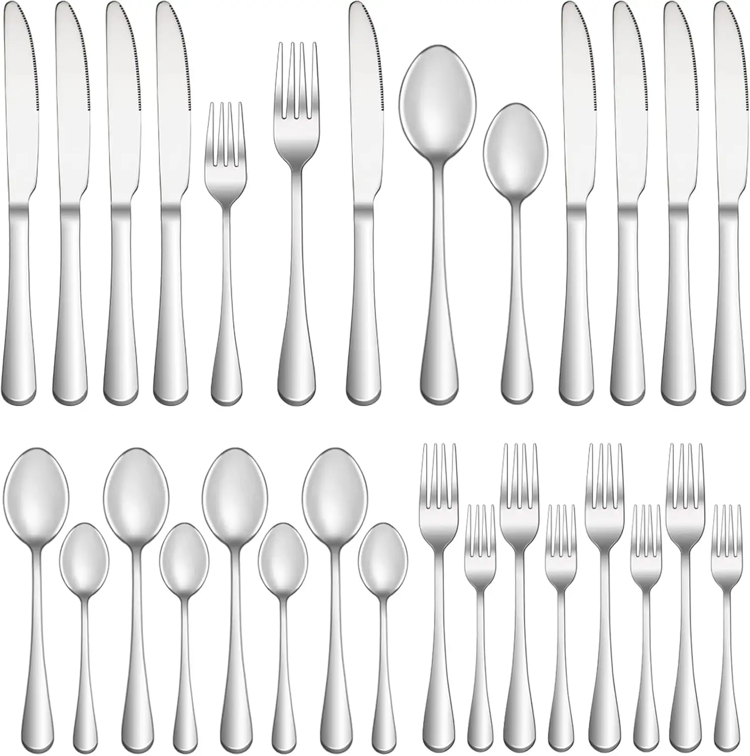 Silverware Set For 4, Premium Stainless Steel
