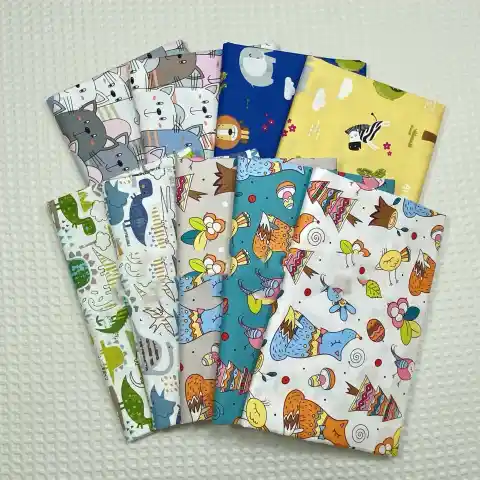 Cartoon Cotton Twill Bed Sheet Quilt Cover Printed Fabric