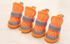 Dog Shoes Small Dog Teddy Pet - Orange - View 1
