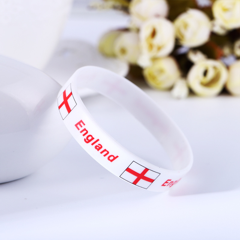 Qatar World Cup Football Silicone Bracelet Sports Wristband