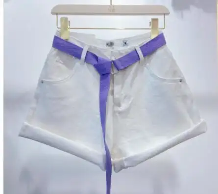 Women's Simple Solid Color Denim Shorts