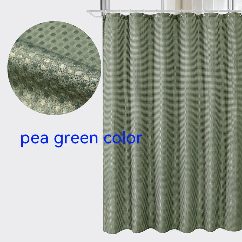 Title 6, Plain Waffle Polyester Shower Curtain