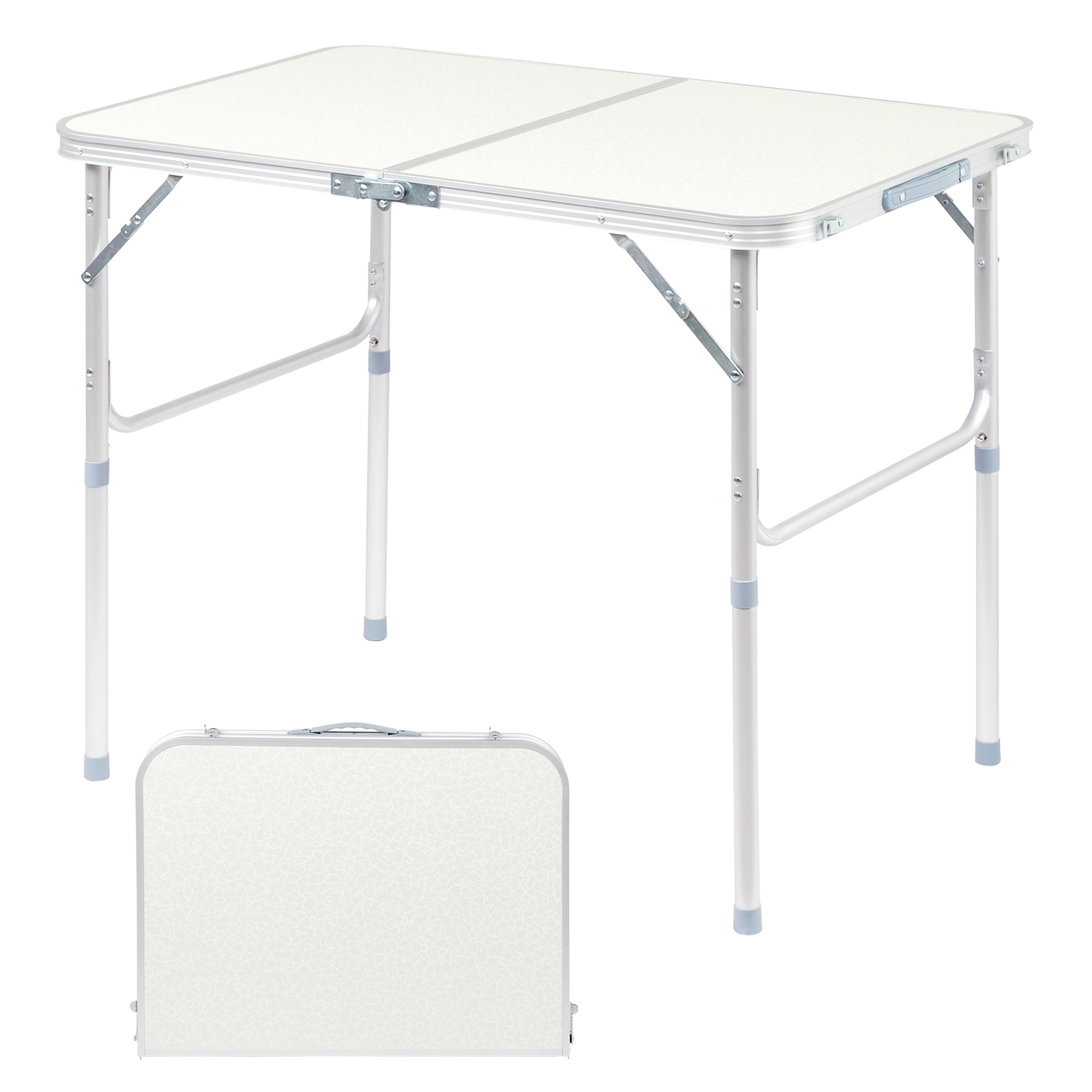 3ft Portable Aluminum Folding Table 90-60cm