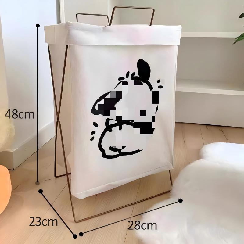 Foldable Fabric Laundry Basket, Waterproof Storage Bin For Toys, Snacks, Clothes, Household Laundry Hamper Organizer