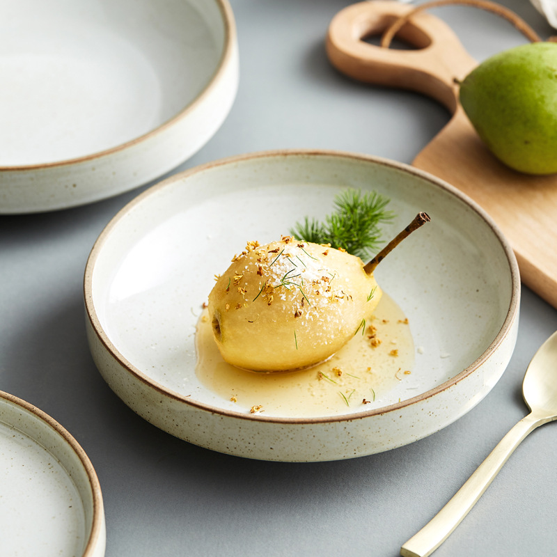 Stoneware Sesame Creative Retro Dinner Plate