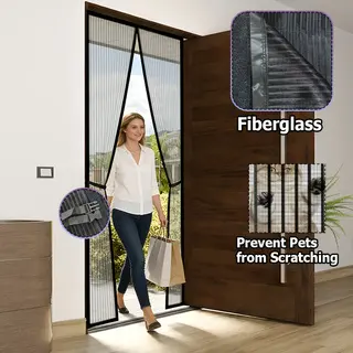 One Magnetic Mosquito Screen Door, Upgraded Summer