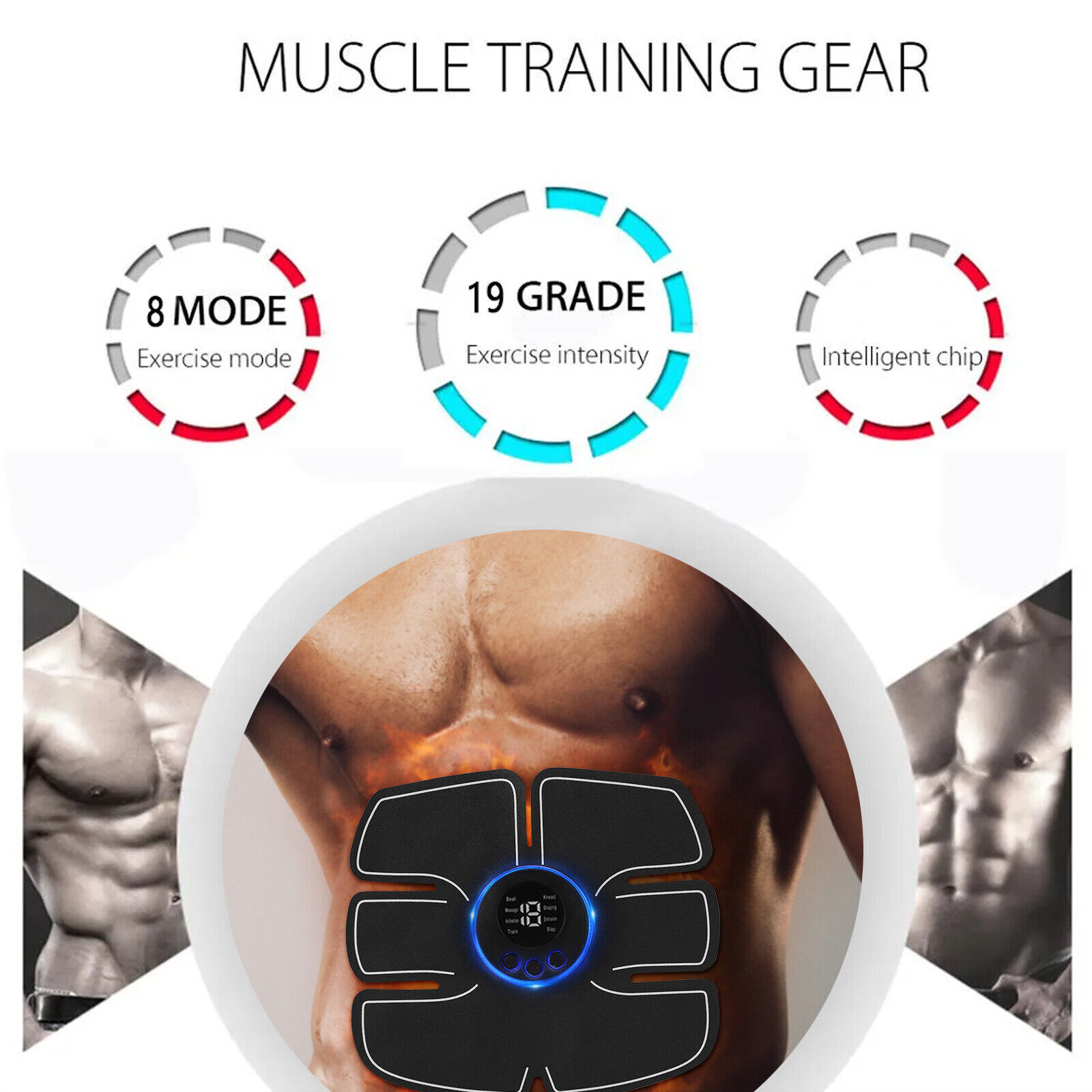 Rechargeable Muscle Toner for Home and Office Function The product allows you to train your abdominal muscles and sculpt your body just the way you want it. The solution is simple This body abs workout equipment is for muscle training and body slimming. A