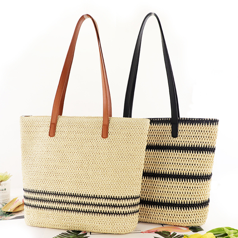 Fashion One Shoulder Straw Bag Casual Women's Beach