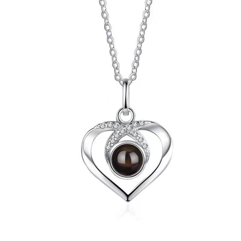 100 Languages I Love You Necklace Love Projection Clavicle Chain Accessories