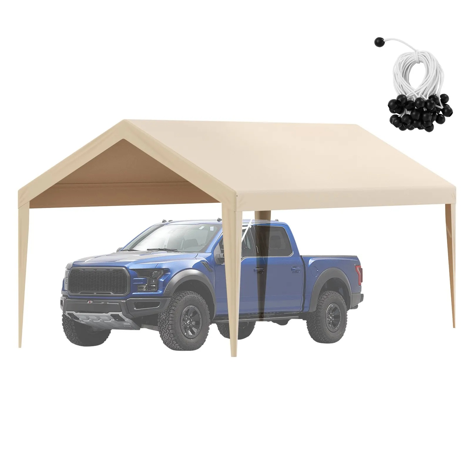 Carport Replacement Canopy Cover 10 X 20 Ft, Garage Top Tent Shelter Tarp Heavy-Duty Waterproof & UV… image 7