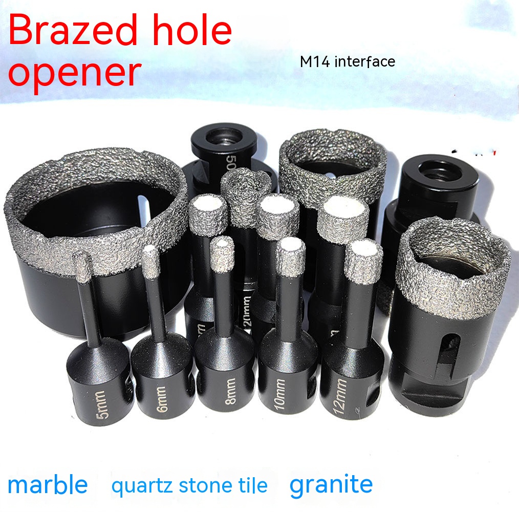 Brazed Diamond Marble Tapper Quartz Granite Tile Reamer Angle Grinder Special Drill Bit