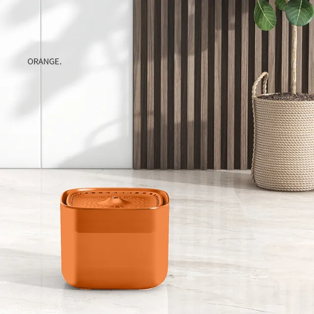Filter Removable And Washable Cat And Dog Waterer Orange - Shop at LoveMi