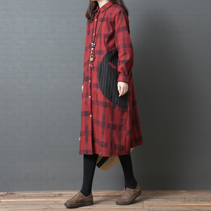 Title 3, Womens fashion large cotton plaid skirt. Comfo...