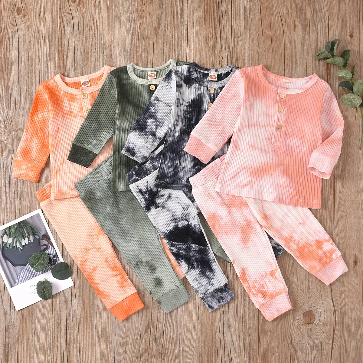 Autumn New Style Tie-dye Suit For Boys And Infants