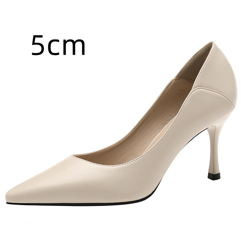 Spring New Women's Stiletto Pointed Toe French High Heels