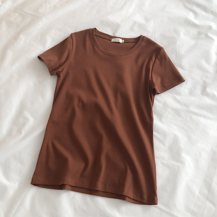 Title 8, Slim Slim Stretch Cotton Round Neck Short Sleeves