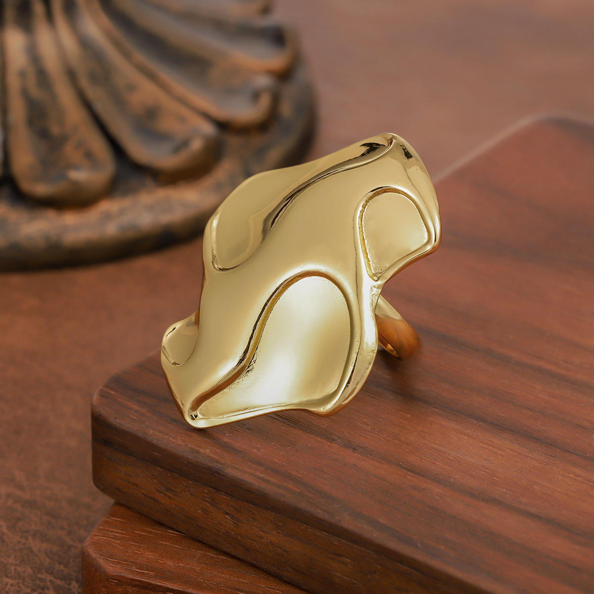 1 Piece Of Hot Selling European American Style Stainless Steel Ring, Stackable Style... thumbnail 4