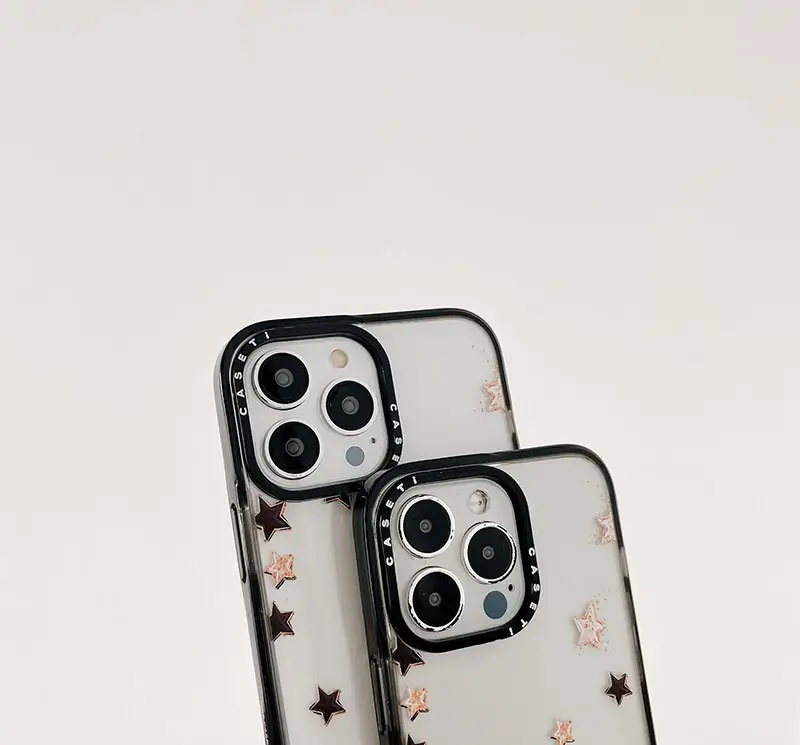 Simple Doodle Lucky Star Phone Case Acrylic Hard