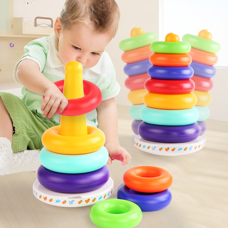 Baby Educational Toy Colorful Tumbler Lap