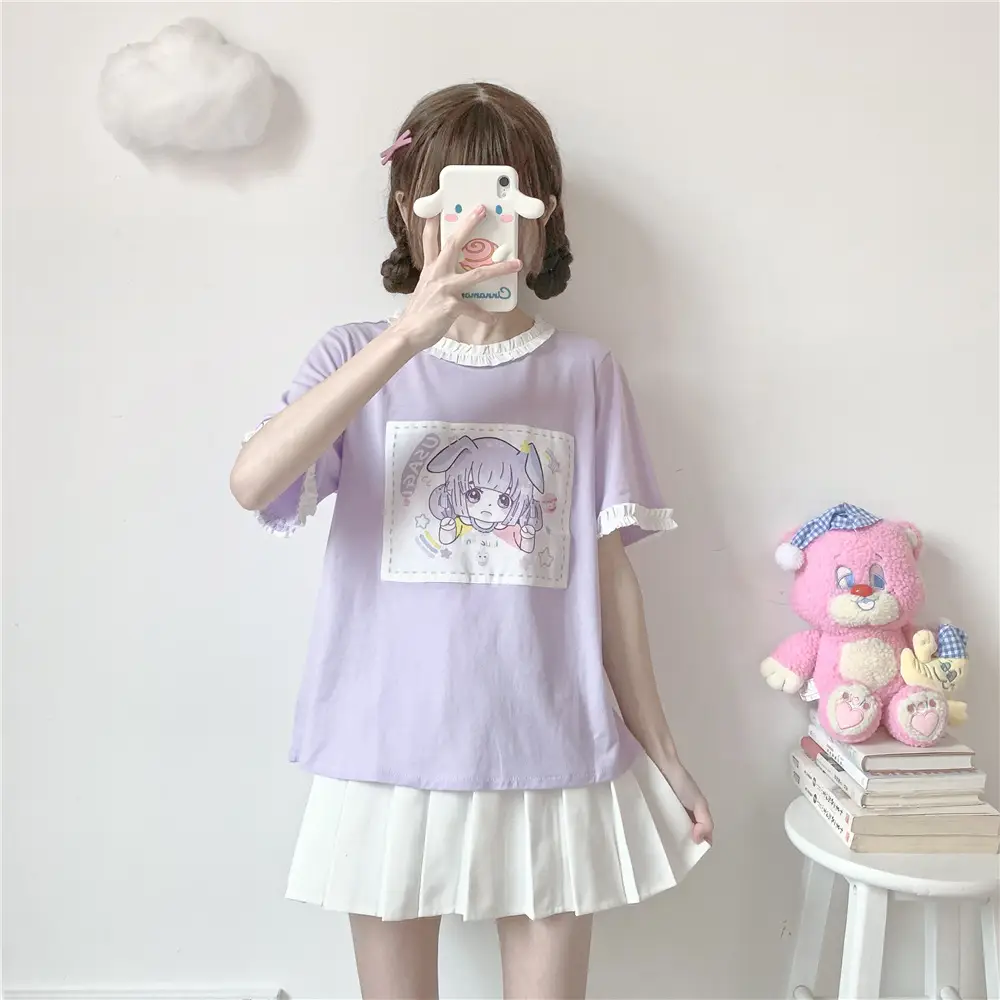 Soft Girl Student Cute Little Japanese Hot Girl Top