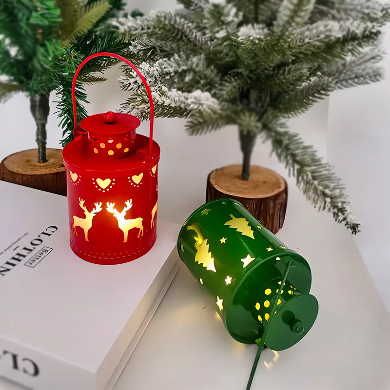 Christmas Candle Lights LED Small Lanterns Wind Lights Electronic Candles Nordic Style Creative Holiday Decoration Decorations – image 5