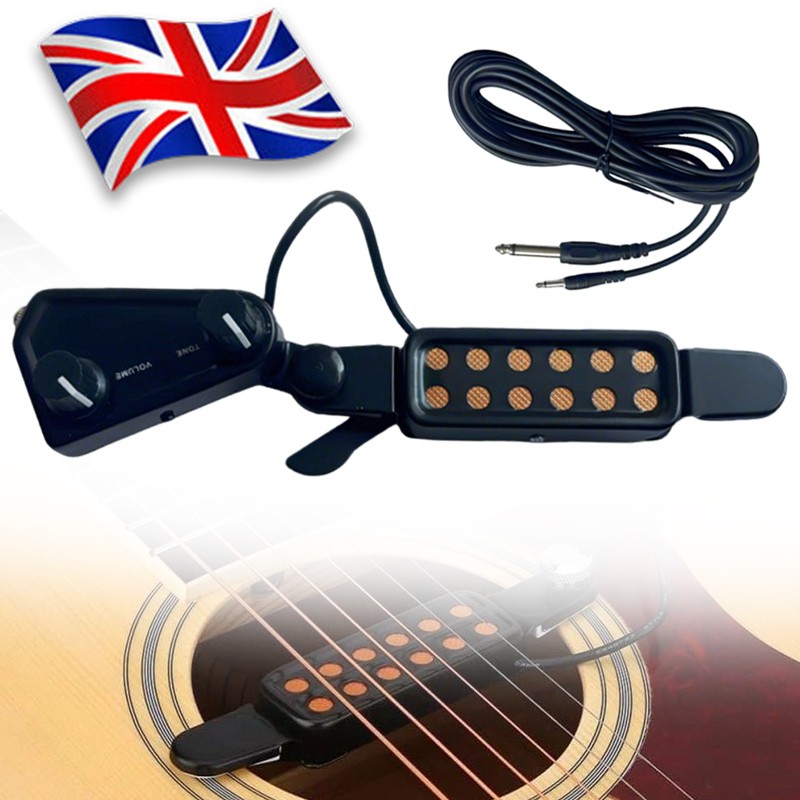 12 Sound Hole Magnetic Pickup Transducer For Acoustic Guitar Musical Instruments — image 2