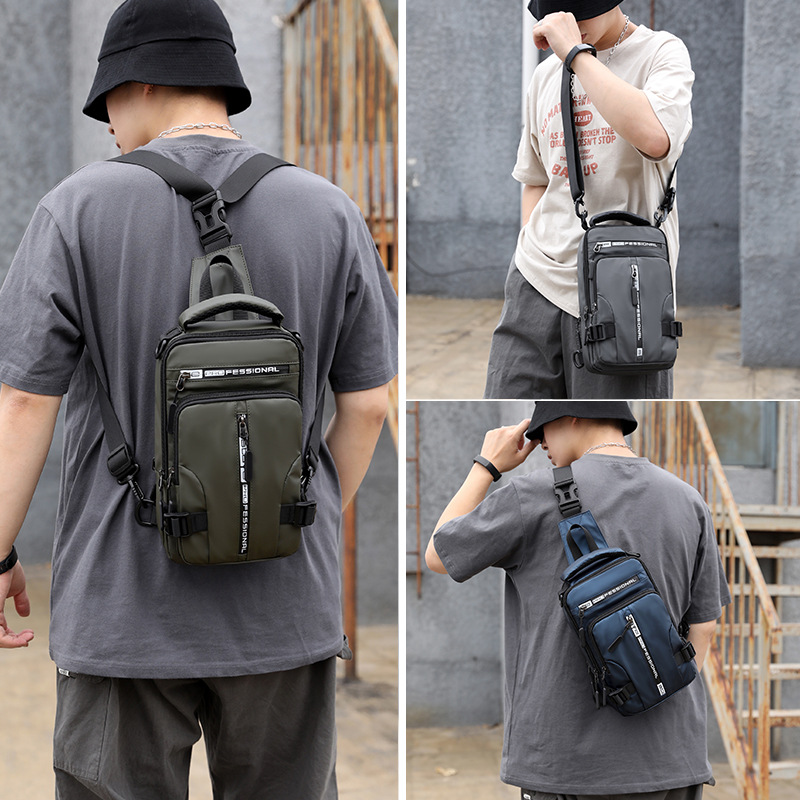 Crossbody Bags Men Multifunctional Backpack Shoulder Chest Bags - Image 1