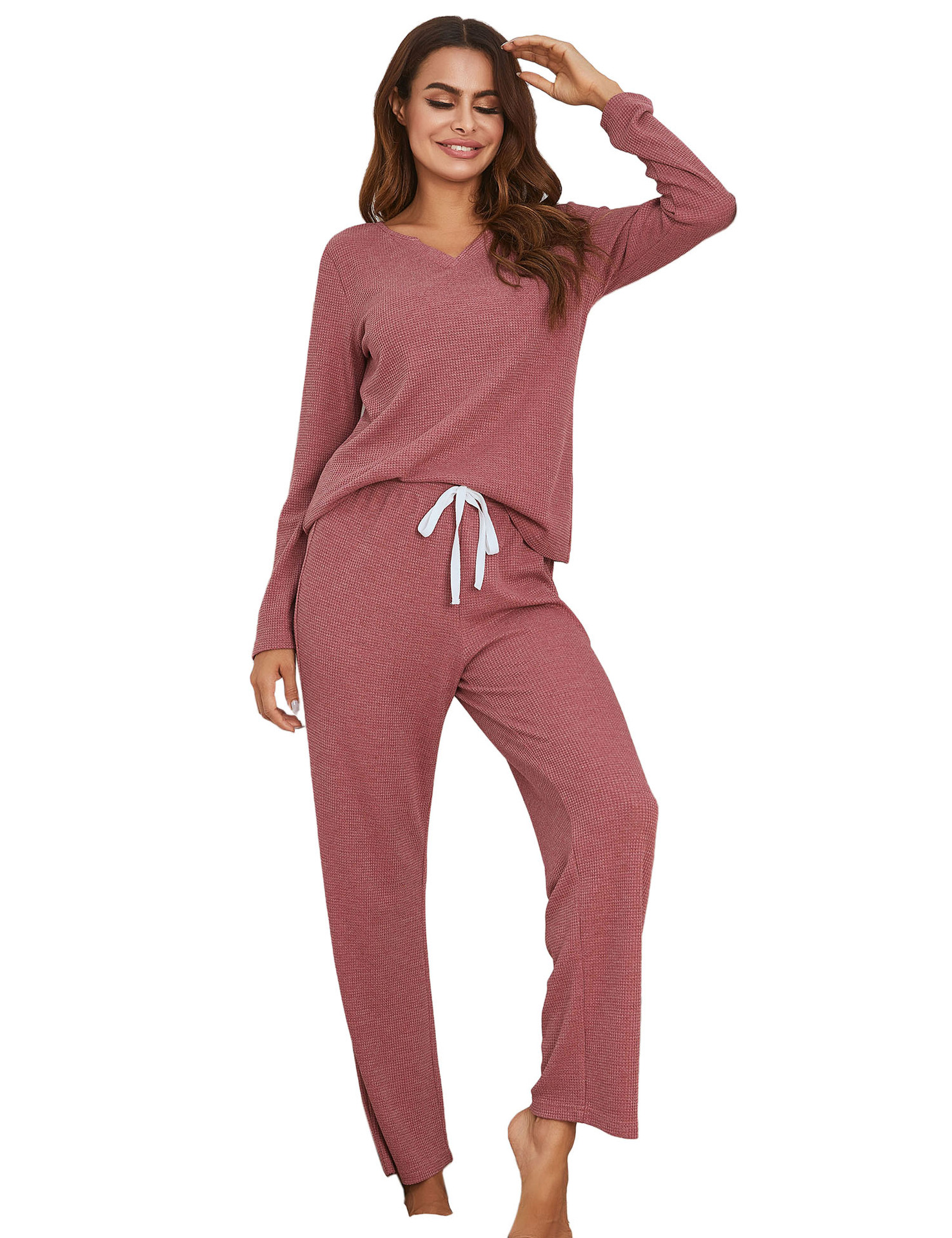 Title 3, Ladies Long-sleeved Trousers V-neck Long-sleeve...