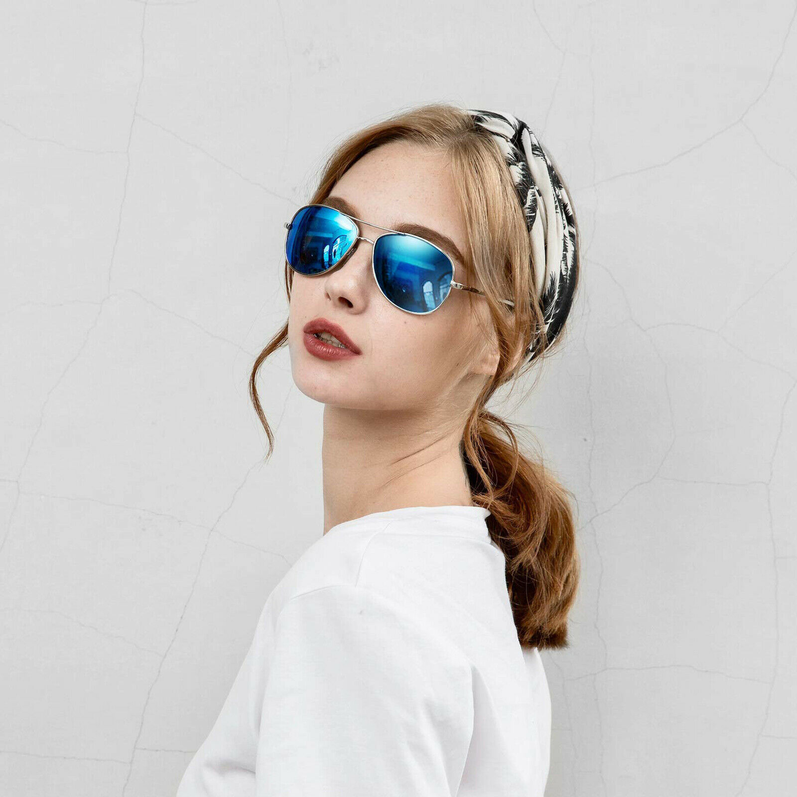 Polarized Sunglasses Men Ladies Women Unisex Mirror Vintage Retro Pilot