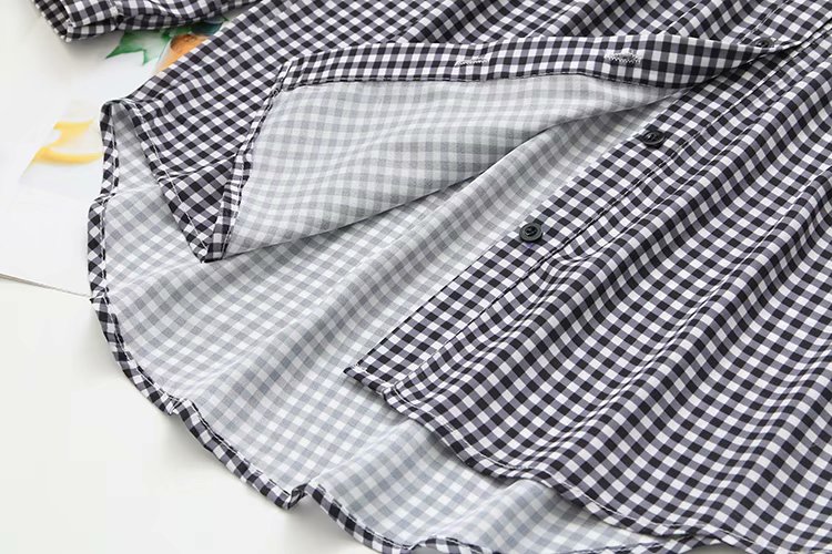 Title 18, Ladies Loose Plaid Long Sleeve Bottoming Shirt