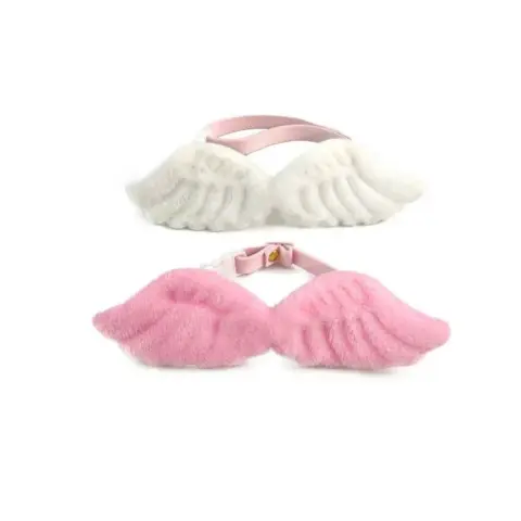 New Cat Specific Pet White Collar Angel Wing Accessories