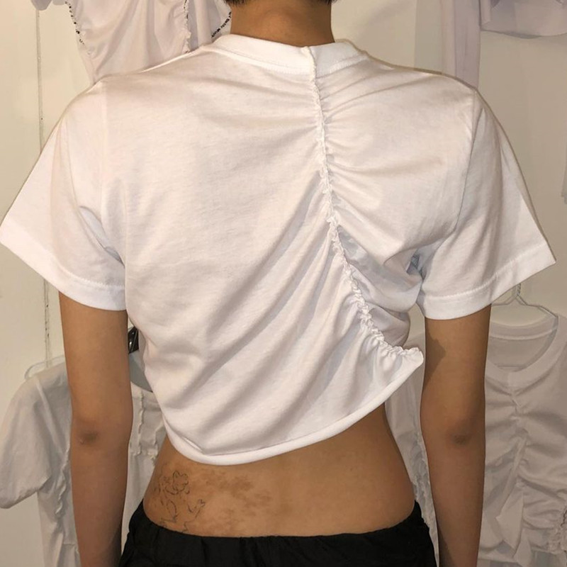 European And American Summer New Product Design Sense Stitching Folds