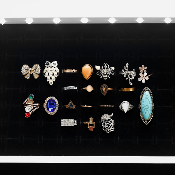 Full Mirror-finished Floor-standing 3-color LED Light Strip With 8 Blue And... 7